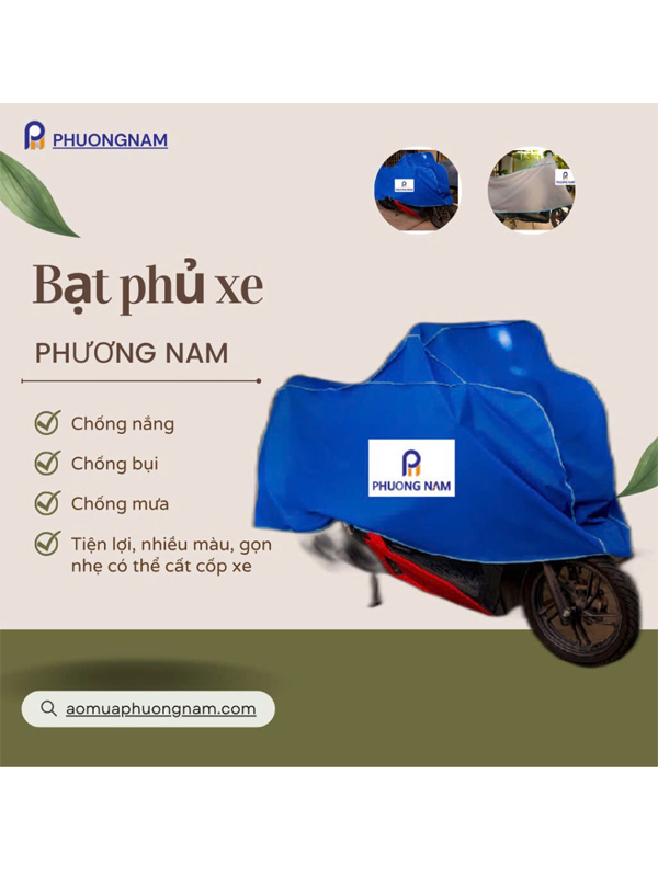 Bạt trùm xe máy 02